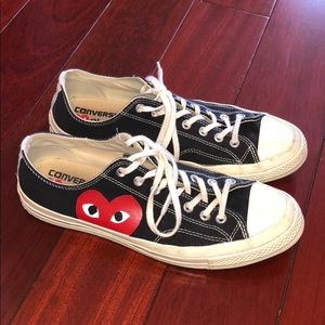 Comme Des Garçons x Converse Low Black Size 11